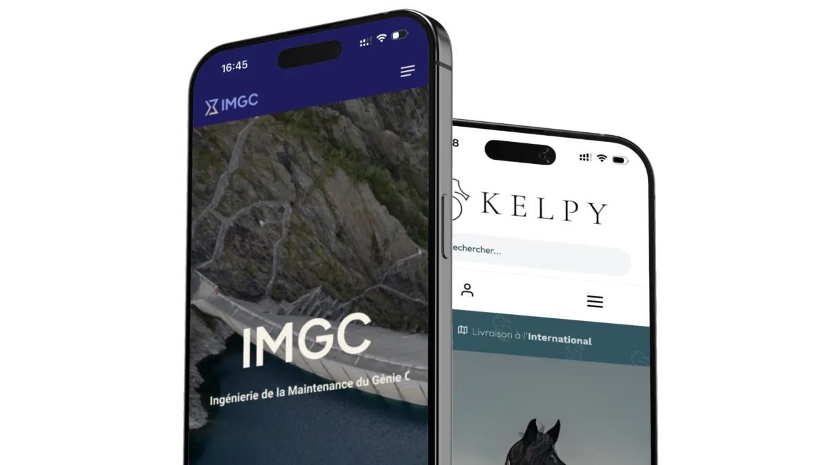 Aperçus des solutions IMGC et Kelpy sur smartphones